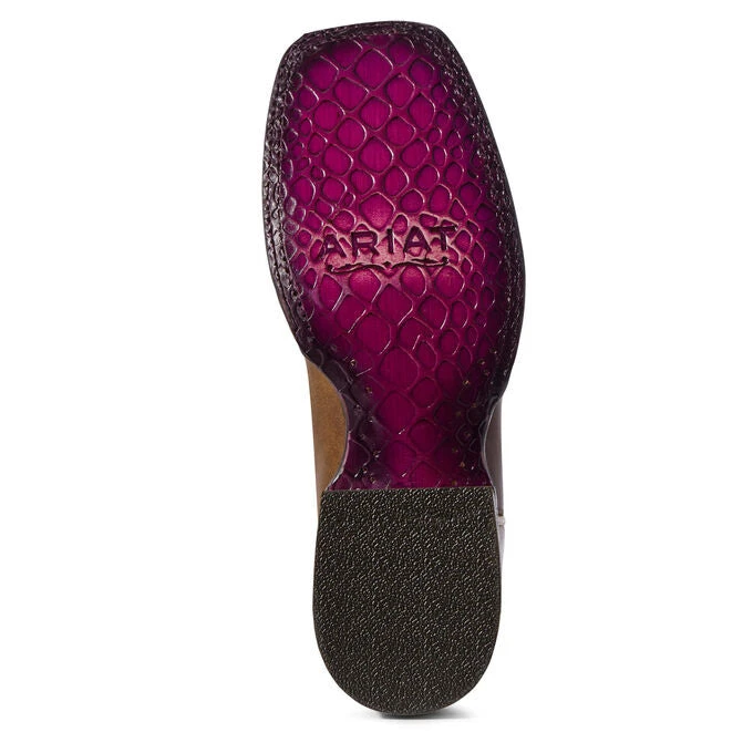 Ariat Women's Pink Circuit Champion Square Toe Boot 4 Ariat Women's Pink Circuit Champion Square Toe Boot - Image 2