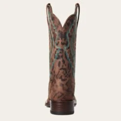 Ariat Women's Primetime Leopard Square Toe Western Boots -Caboot Store 10035935 heel warm