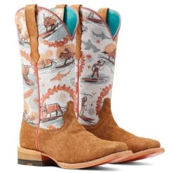 Ariat Women's Frontier Aloha Western Boot -Caboot Store 10044518 pair