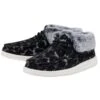 Heydude Hey Dude Britt Abstract Grey Leopard Bootie