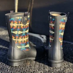 Pendleton Tucson Black Rain Boots -Caboot Store 20221221 153614