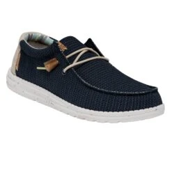 Heydude Hey Dude Men's Wally Eco Sox Orion Blue -Caboot Store 40008 4MT WALLYSTRETCH ORIONBLUE RIGHTANGLE