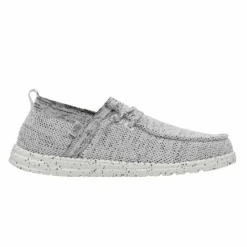 Heydude HEY DUDE WALLY HALO STONE WHITE -Caboot Store 40014 1KA WALLYHALO STONEWHITE RIGHTSIDE