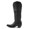Allen Boots "Cassidy" Black Tall Soft Leather Pointed Toe Boot -Caboot Store AL10098b