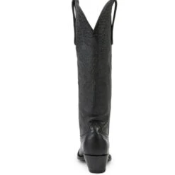 Allen Boots "Cassidy" Black Tall Soft Leather Pointed Toe Boot 12 Allen Boots "Cassidy" Black Tall Soft Leather Pointed Toe Boot -Caboot Store AL10098c