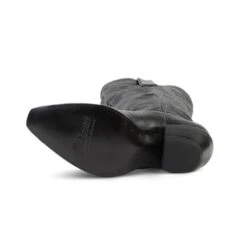 Allen Boots "Cassidy" Black Tall Soft Leather Pointed Toe Boot 13 Allen Boots "Cassidy" Black Tall Soft Leather Pointed Toe Boot -Caboot Store AL10098e