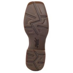 Durango Men's Rebel Tan & Brown Square Toe Boots -Caboot Store DB4442 outsole