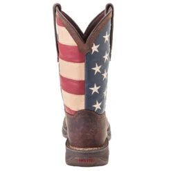 Durango Men's Patriotic Flag Square Toe Boots 8 Durango Men's Patriotic Flag Square Toe Boots -Caboot Store DB5554 back