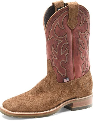 Double H Men's Roughout Red Top Square Toe Boots 4 Double H Men's Roughout Red Top Square Toe Boots - Image 2