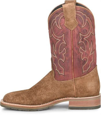 Double H Men's Roughout Red Top Square Toe Boots 5 Double H Men's Roughout Red Top Square Toe Boots - Image 3