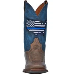 Dan Post Men's Brown Thin Blue Line Flag Square Toe Boot -Caboot Store DP4515 5 1500x.progressive 3bdf29b7 0adc 429f 96b7 3de3b57d6c0d