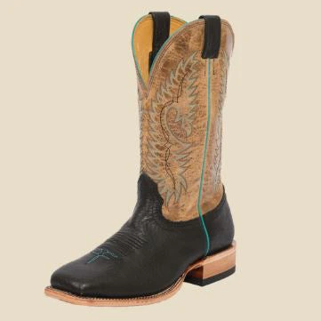 Fenoglio Black Twisted Bullhide Square Toe Boot 3 Fenoglio Black Twisted Bullhide Square Toe Boot