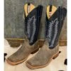 Anderson Bean Grey Waxy Kudu Royal Blue Boots