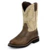 Justin Men's Waxy Brown Roper 1 Justin Men's Waxy Brown Roper -Caboot Store JOW WK4660 L