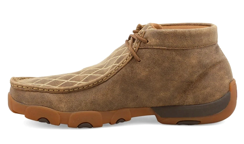 Twisted X Men's Tan Crisscross/Diamond Pattern Driving Moc 4 Twisted X Men's Tan Crisscross/Diamond Pattern Driving Moc - Image 2