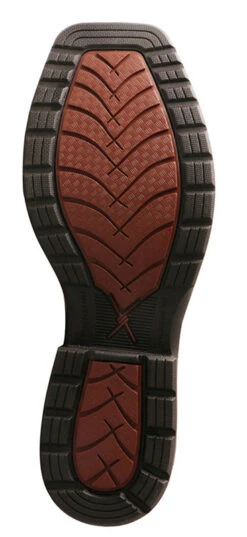 Twisted X Men's Cognac Oiled Blue Alloy Square Toe Boot -Caboot Store MLCAW01.03