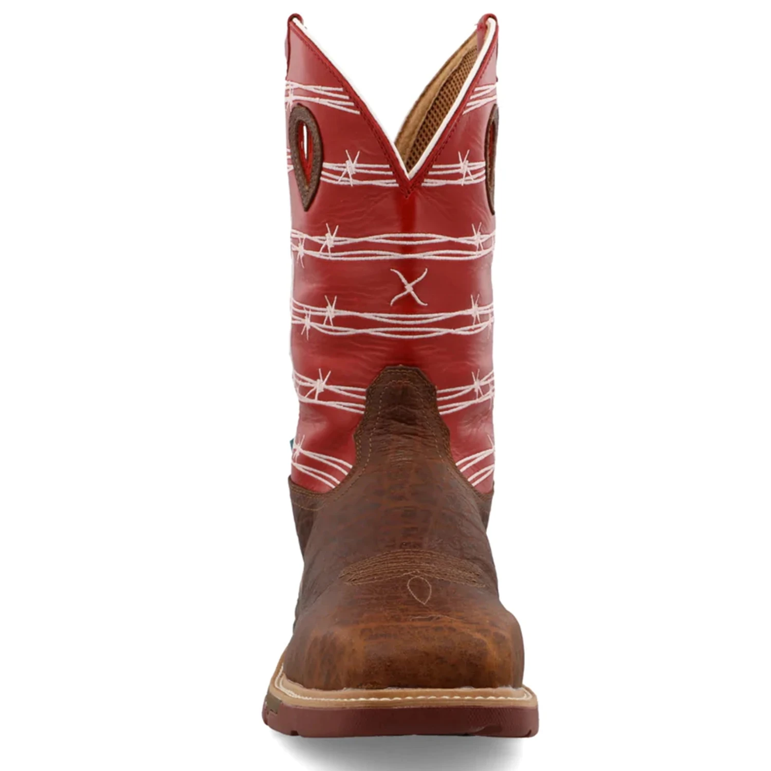 Twisted X Men's 12" Nano Composite Toe Waterproof Work Boot-Oiled/Red/White 7 Twisted X Men's 12" Nano Composite Toe Waterproof Work Boot-Oiled/Red/White - Image 5