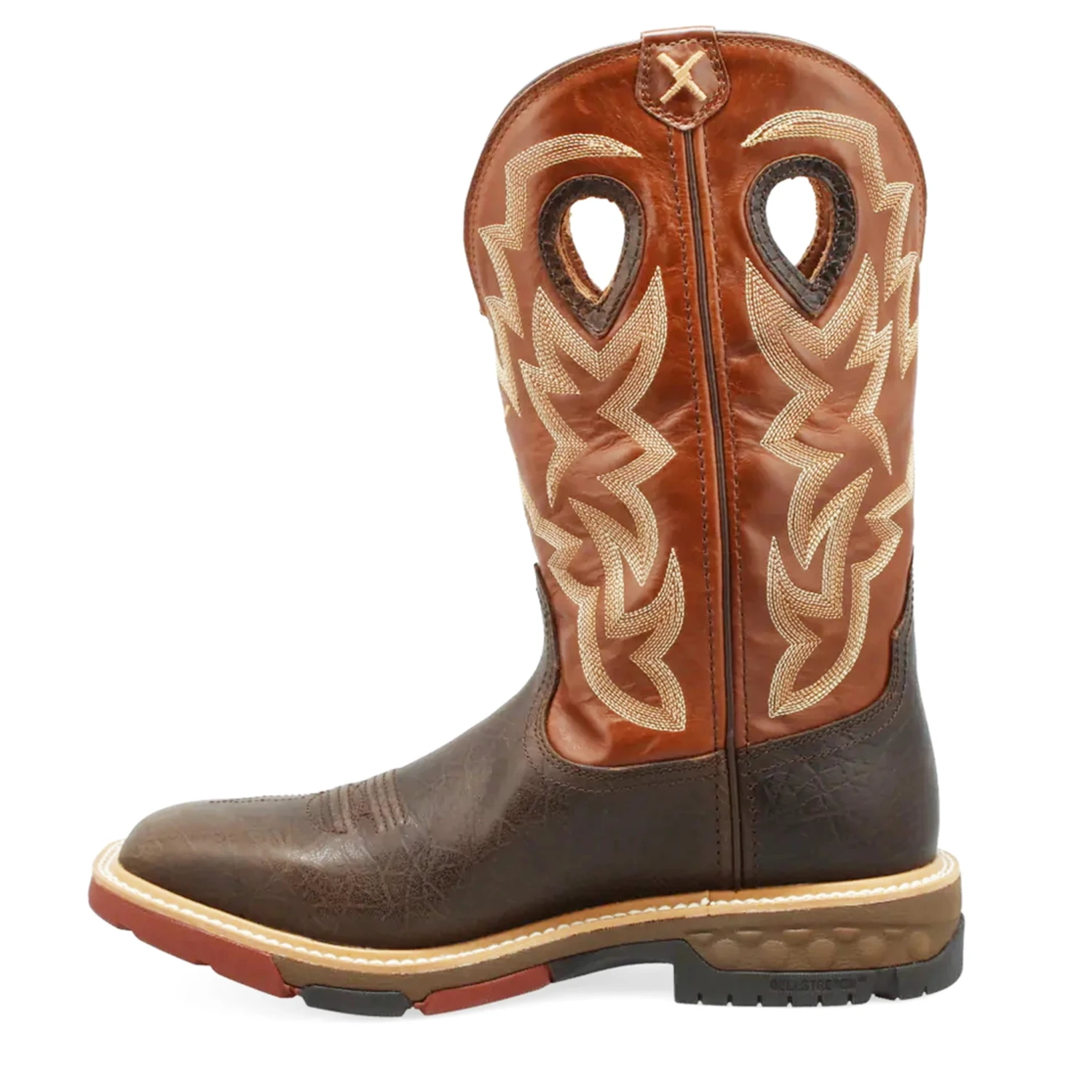 Twisted X Men's Distressed Brown Waterproof Square Toe Boot 4 Twisted X Men's Distressed Brown Waterproof Square Toe Boot - Image 2