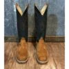 Olathe Hickory Smoked Bacon Boar Hide Boots -Caboot Store PUNCHY FRONT