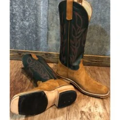 Olathe Hickory Smoked Bacon Boar Hide Boots -Caboot Store PUNCHY SOLE