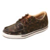 Twisted X Women's Shiny Leopard Brown "Casual Kicks" -Caboot Store WCA0023.01