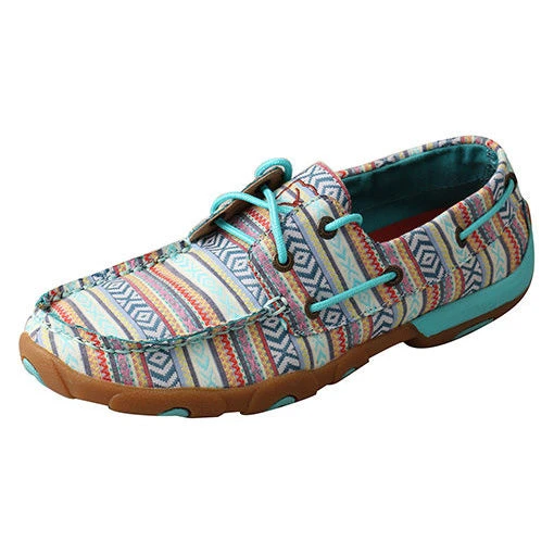 Twisted X Women's Multi Colored Turquoise Driving Moc 3 Twisted X Women's Multi Colored Turquoise Driving Moc