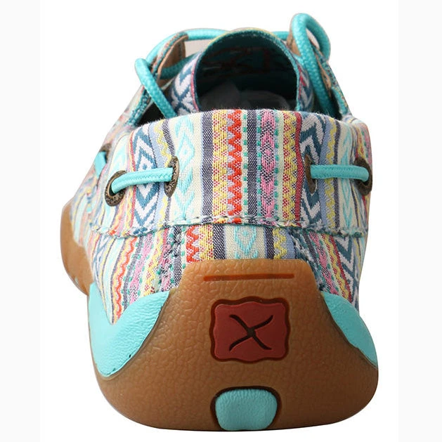 Twisted X Women's Multi Colored Turquoise Driving Moc 4 Twisted X Women's Multi Colored Turquoise Driving Moc - Image 2