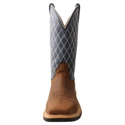 Twisted X Brown And Blue Composite Toe Boots -Caboot Store WXBN001 5